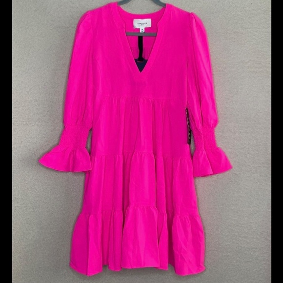 Pomander Place Kenzo Dress-Electric Pink-Women’s XS-Summer-Spring-Wedding-NEW - Picture 6 of 13